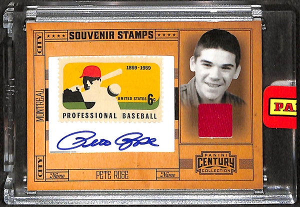 Ernie Banks, Pete Rose, & Ozzie Smith Autograph Cards